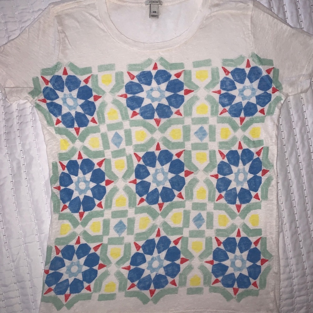 J. Crew Geometric Tee